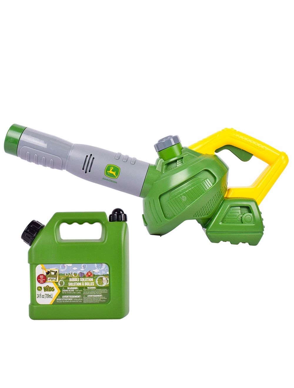 John Deere Bubble Leaf Blower & refill can