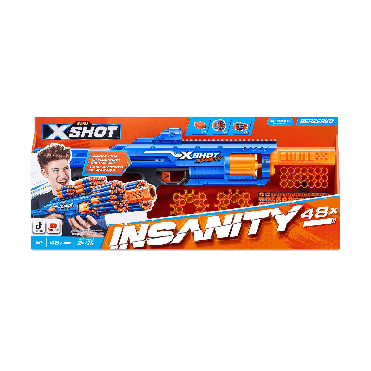 Xshot Insanity-Berzerko 8 Shot (48 Darts)