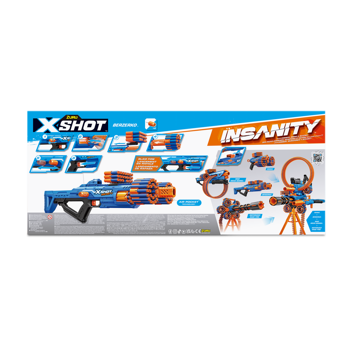 Xshot Insanity-Berzerko 8 Shot (48 Darts)