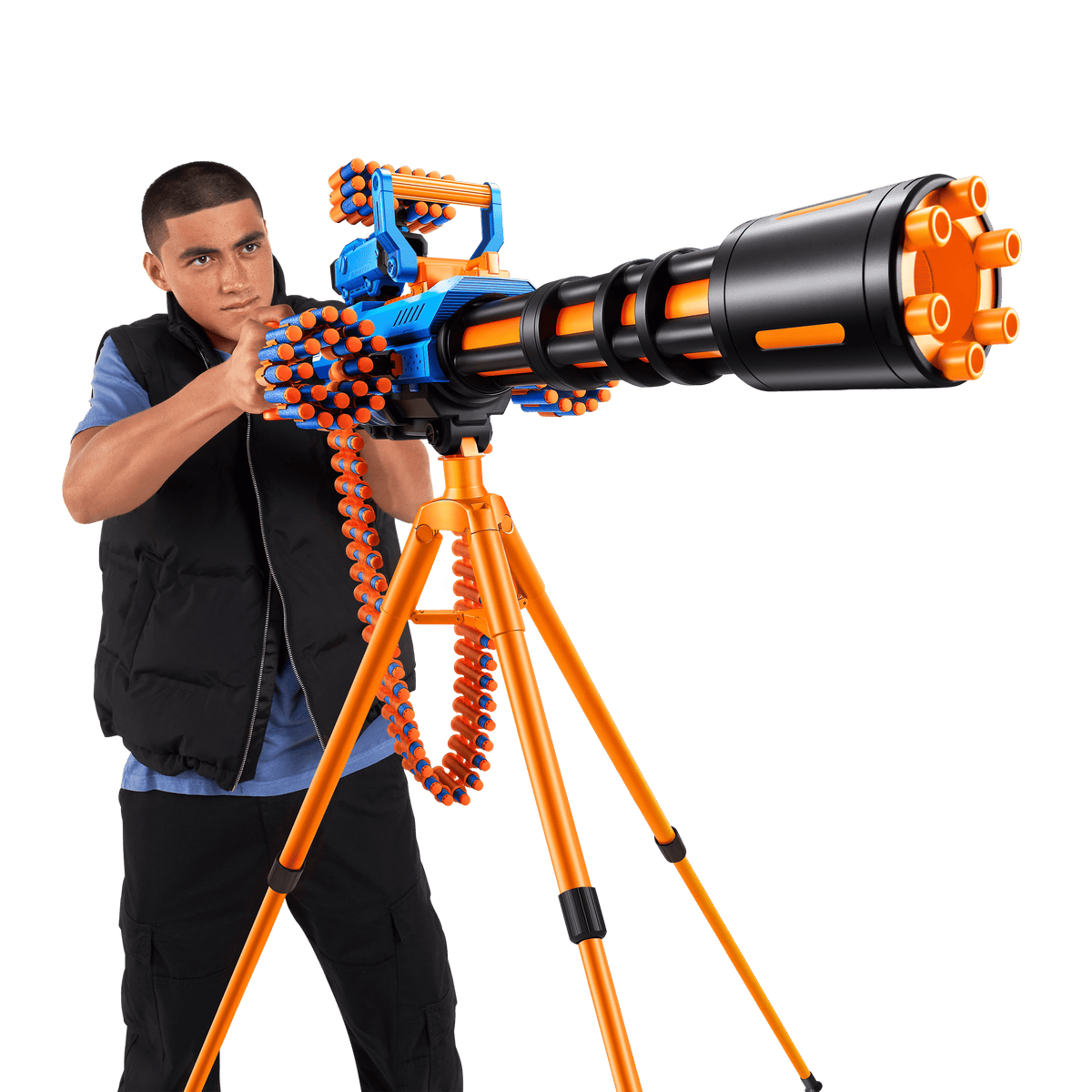 Xshot Insanity-Motorized Rage Fire Gatlin Gun With Tripod