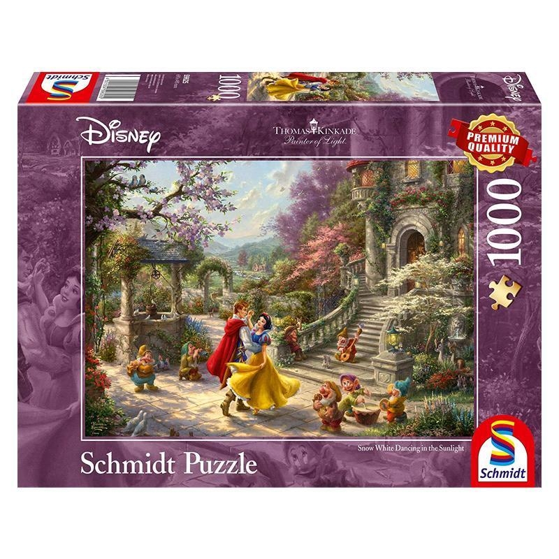 Thomas Kinkade Disney Snow White Dancing with the Prince 1000 Piece Jigsaw ... 