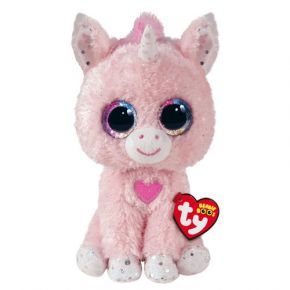 2019 Ty Beanie Boo 9" Medium Lana Pink Llama w/ Unicorn Plush Stuffed Toy MWMT's 