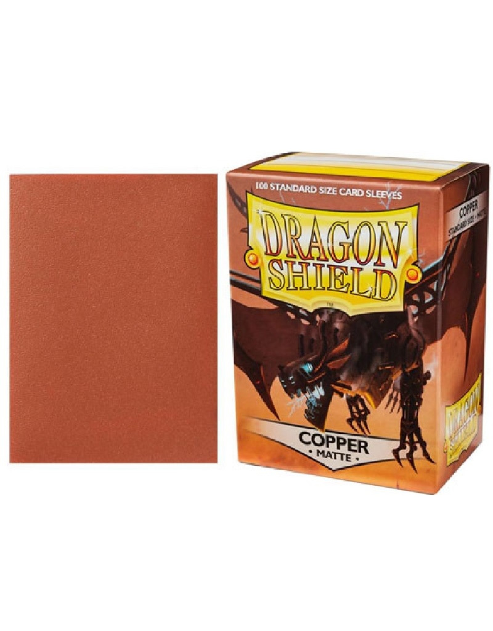 Dragon Shield Matte Copper 100 Deck Protective Sleeves 